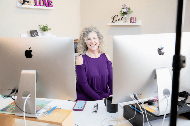 Vivian in her office